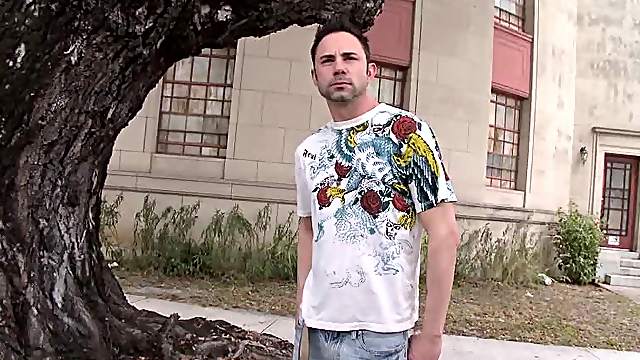 Guy Gets a Gay Blowjob Inside the Reality Porn Van