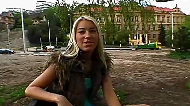 European Outdoor Slut Hopes To Get Lucky Outdoors