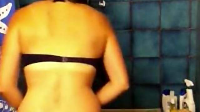 I get horny of her tanlines ass and her hairy pussy.