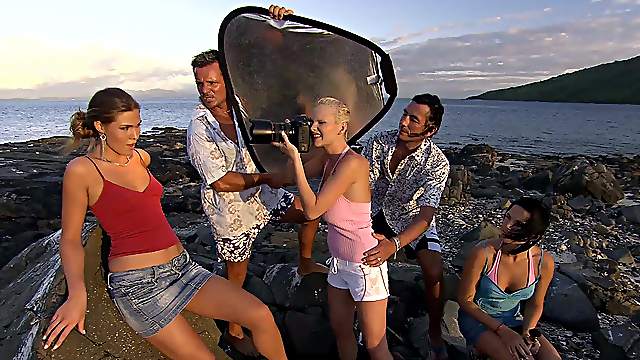 Riding a hard cock on the beach makes Katrin Wolf happy