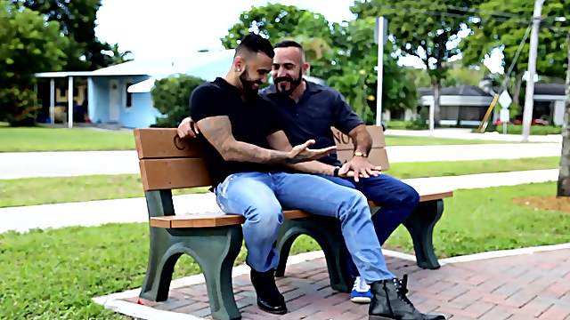 Gay sex is not the first gay experience of strong dude Rikk York