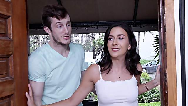 Horny Natalie Brooks sucks a cock before she gets fucked
