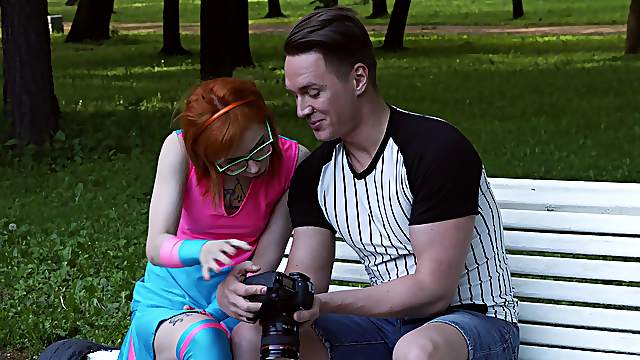 Kira Roller gets picked up in a park and fucked hard by a stranger
