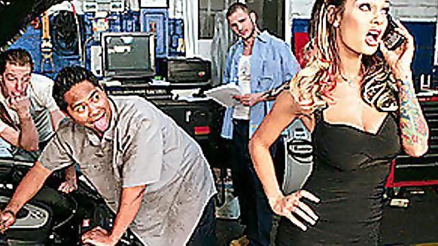 Tattooed Beauty Fucking The Mechanic