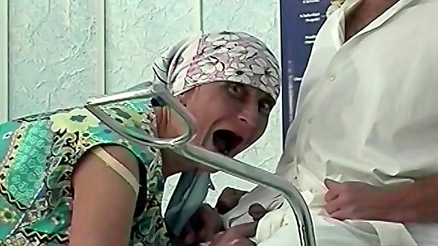 hairy bush 92 years old granny rough fisted anf deep fucked by a doctor