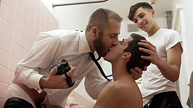 Priest Films As A Young Missionary Gags On His Cock