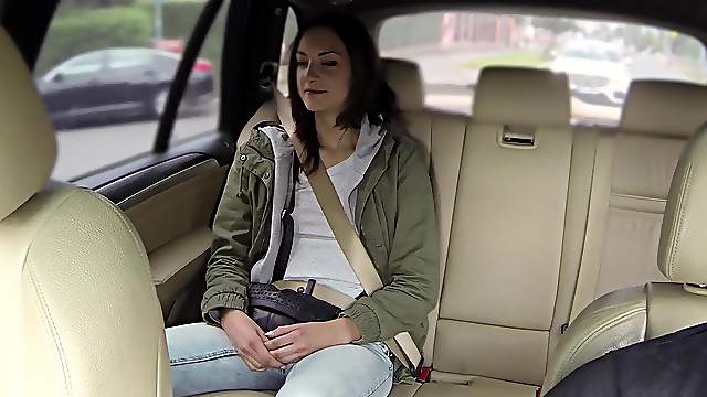 Miky Fox enjoys amazing fuck in the car cabine with a driver