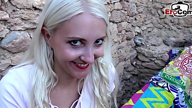 german skinny blonde teen outdoor pov sextape small tits