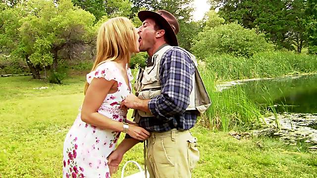 Dreams come true for hot Lauren Phoenix after hard outside fuck
