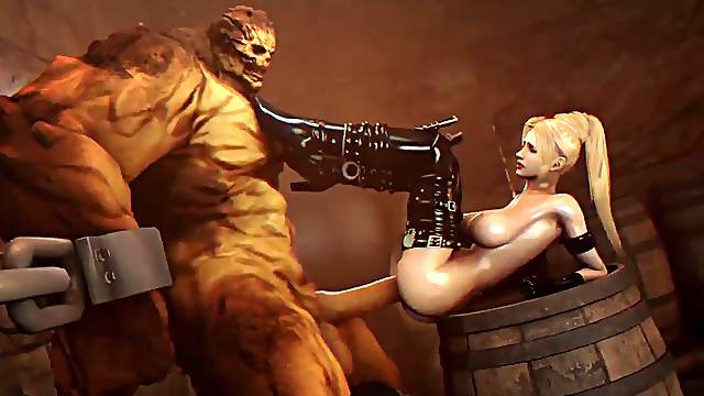 Nice ass and gorgeous face Ciri gets to ride huge dick Geralt.