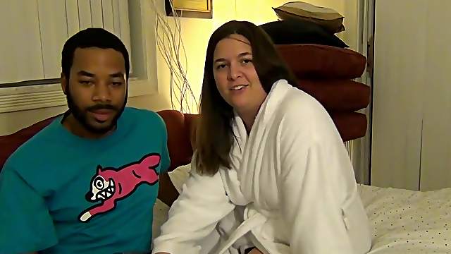 Big busty woman having interracial sex with a big black dick