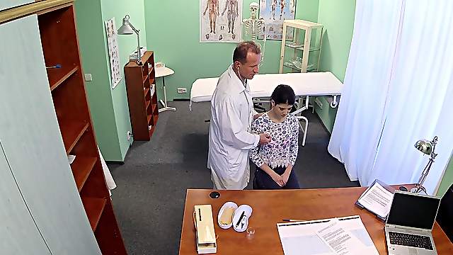 Lady D gets naked for the exam bu her doctor had a different idea