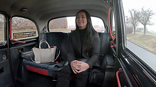 Fit ass Sofia The Bum fucked from behind by the taxi driver
