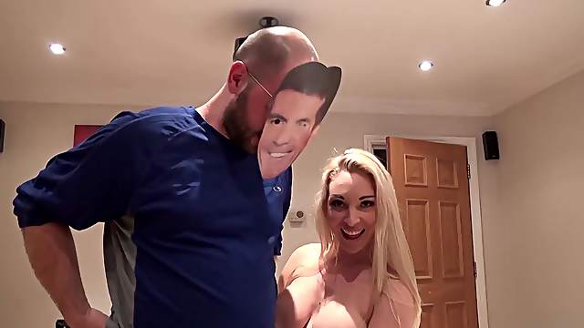 Horny blonde wife Victoria Summers enjoys having passionate sex