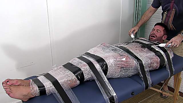 Kinky amateur video of a handsome dude getting tickled by an old man