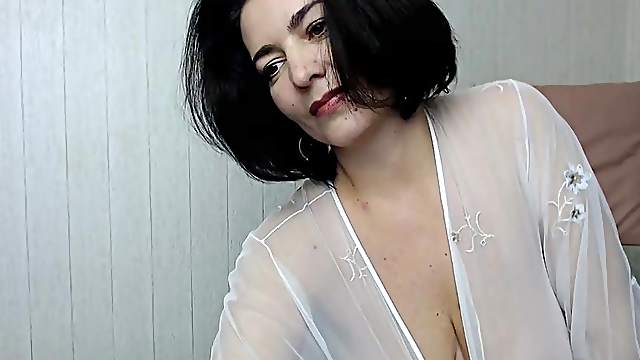Hot wife striptease on webcam