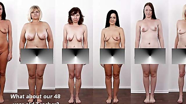 Different women undress