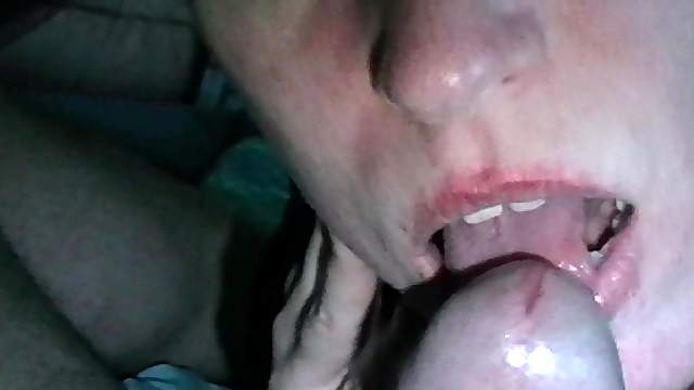 Brunette wife love to eats cum