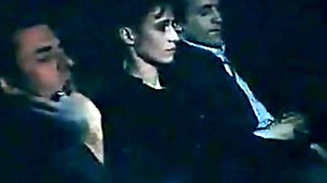 Public threesome at the cinema