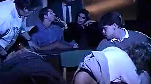 Group sex at the adult cinema