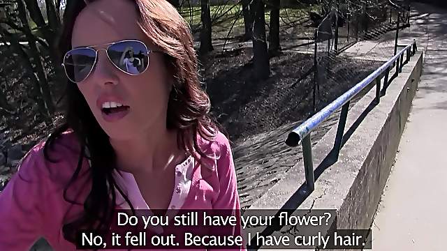 Outdoors lesbian sex between sluts Gina Devine and Michelle Louie
