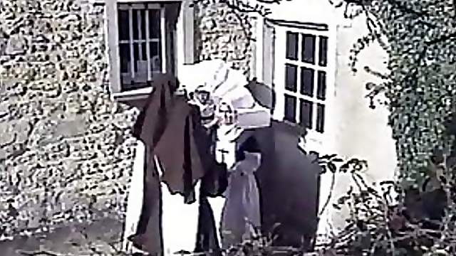 Horny Nuns Get Fucked Hardcore Style in Retro Porn Scene