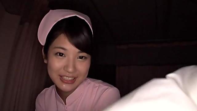 POV video of cute Japanese babe Aoi Mizutani giving a blowjob