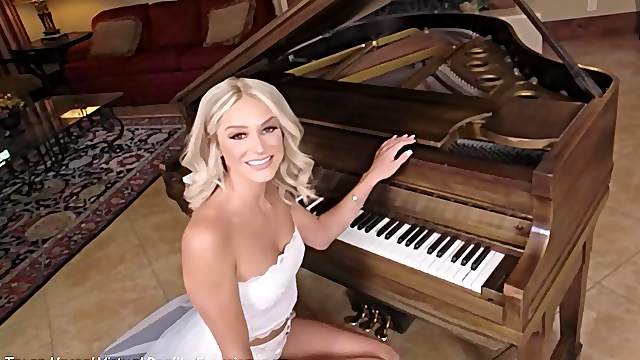 Hot Blonde Slut Knows How To Play With Your Dick