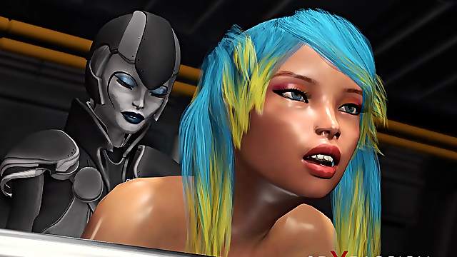 Space lesbian sex in sci-fi base camp on the exoplanet