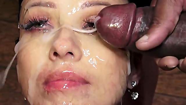 Vicky Love swallows 48 huge mouthful cumshots