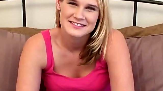 18yr old wholesome newbie sucks cock in this video
