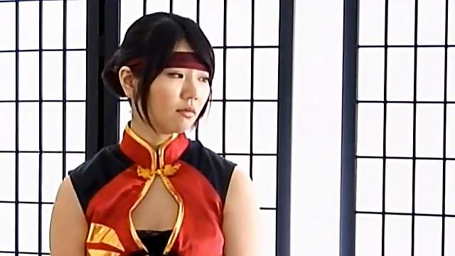 Naughty Japanese chick drops her panties and rides a stiff dick