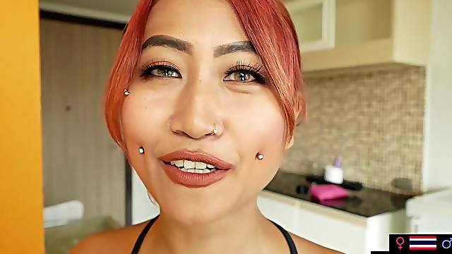 Kinky amateur Asian teen named Fang blowjob and sex on camera