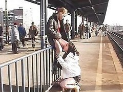 Voyeur Russian Lesbians Perform a Golden Shower In Public