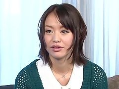 Hot Kaede Niiyama watches at the guy jerking off