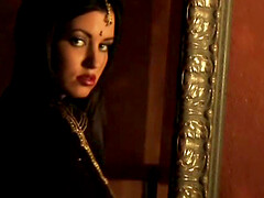 Exotic Brunette Beauty Rules The Night Relaxing Moment