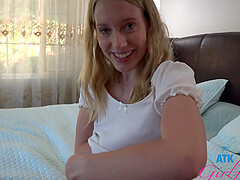 Amazing slut Kallie Taylor gets her hairy pussy pounded hard in POV