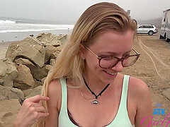 Sweet girl Riley Star teasing her boyfriend with her tight pussy