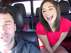 Video of provocative Abella Danger having sex in back of the car