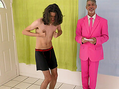 Game show loser stripping embarassment