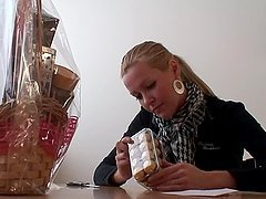 Sophie Moone the nice blonde girl makes presents