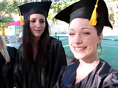 College cuties get naughty in nature's playground