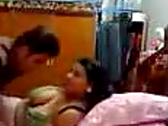 Homemade video with Indian girl getting fucked in missionary pose