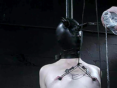 Poor Alyssa gets her vagina toyed and nipples tortured