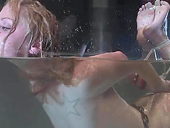 Honey gets hogties and thrown in the immersion tank