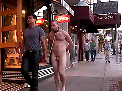 Gay Freak Gets Fucked By Several Homosexuals At A Store