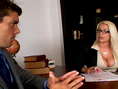 Glorious Sadie Swede Gets Her Asshole Fingered At The Office