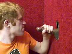 A very hungry Irish man is sucking a hard black dick
