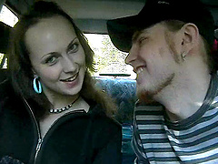 Tanya drives her BF crazy with a terrific blowjob in a car