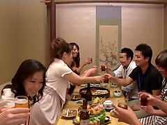 Eri Hosaka rubs her cunt with a dildo in a crazy Japanese reality clip